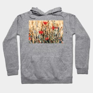 Motley Grass with Poppies Hoodie